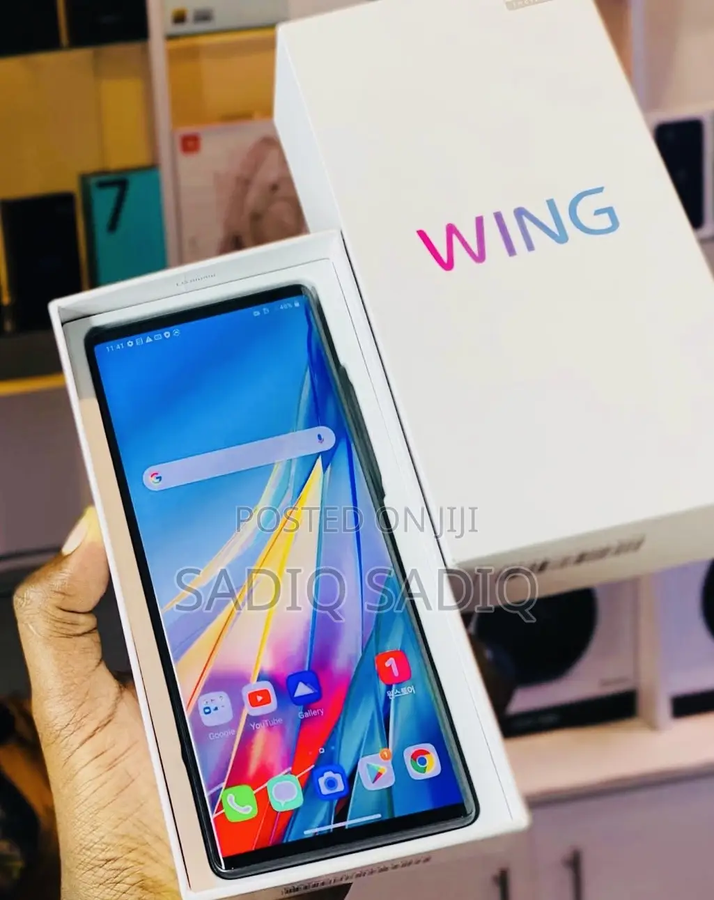 New LG Wing 5G 256 GB Black