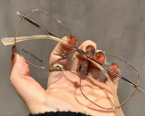 Rose Gold Color Titanium Frames +Anti Blue ,U.V Protection Glasses