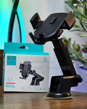 Jr-Ok3 Free Rotation Adjustable Length Car Phone Holder - Black