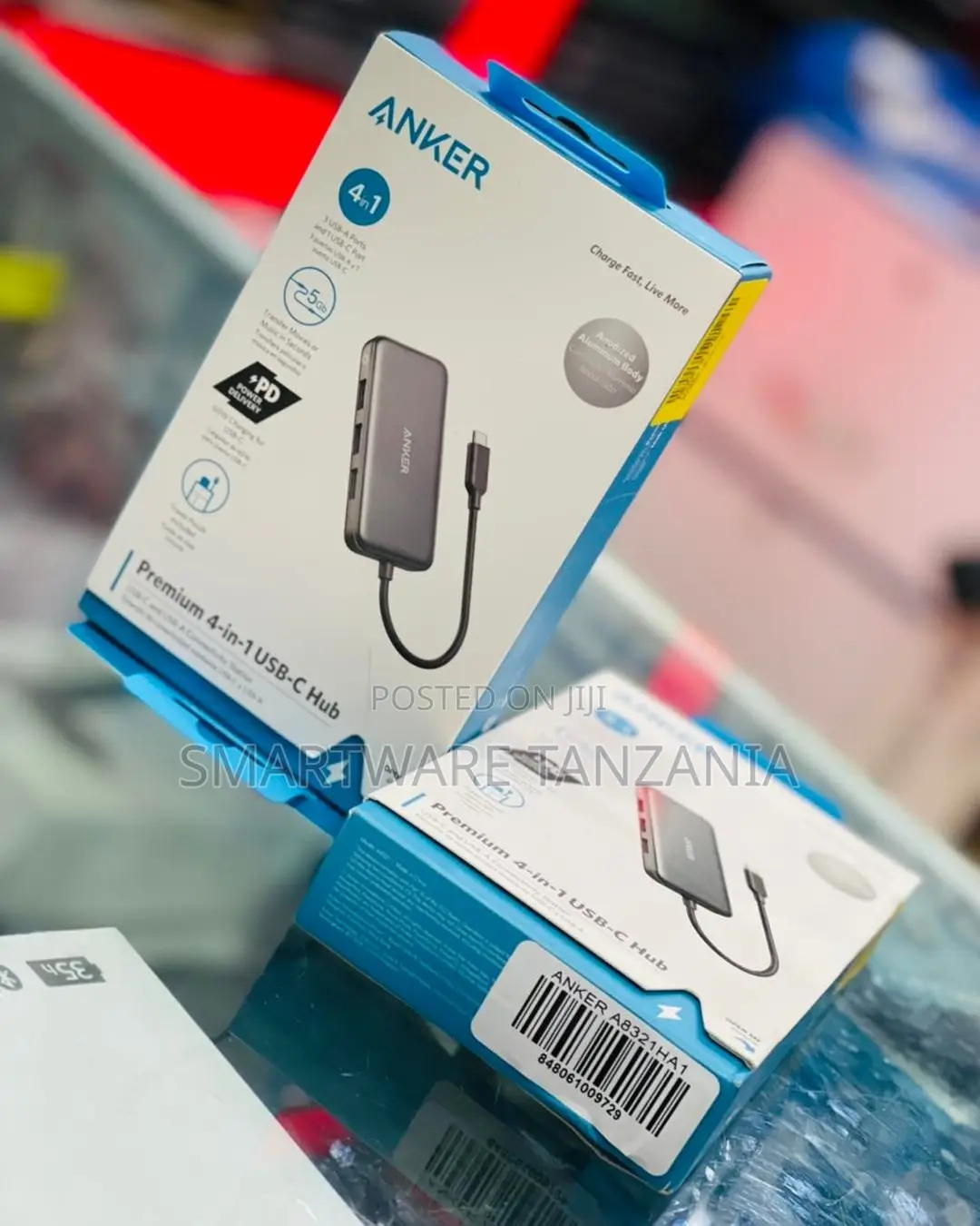 Anker Premium 4in1 Usb-C Hub Multiport Adapter 100w Usb-C Pd Charging