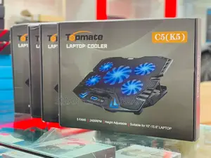 Topmate C5 Laptop Cooler W/ 5 Fans LCD Display