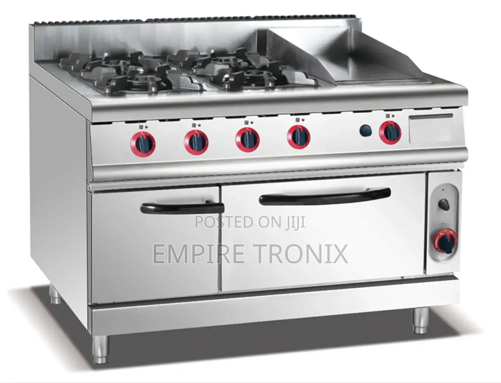 HGR-998 4-Burner Gas Range With Griddle and Oven