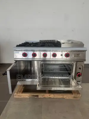 HGR-998 4-Burner Gas Range With Griddle and Oven