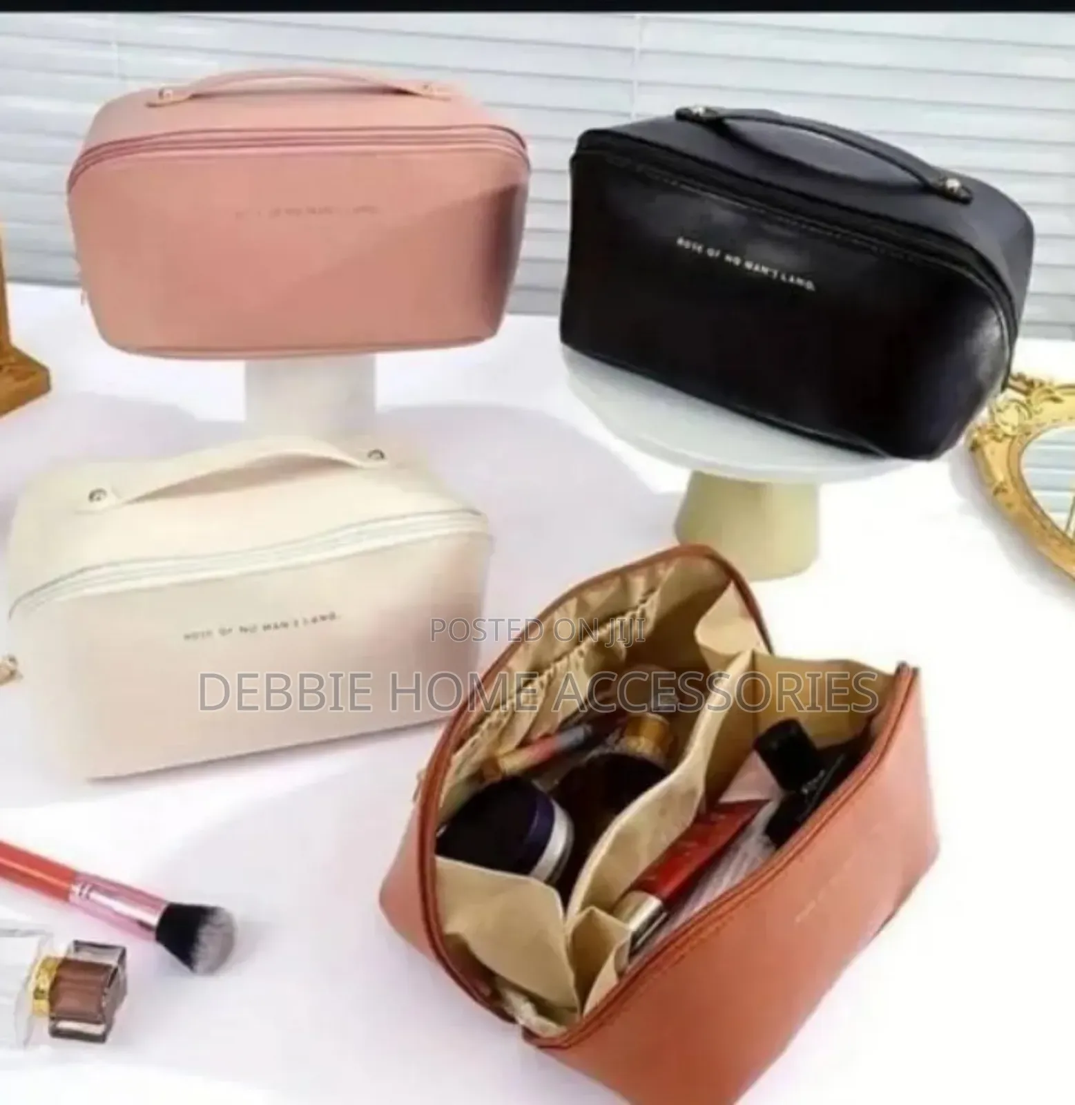 Travel Cosmetic Pu Leather Bag