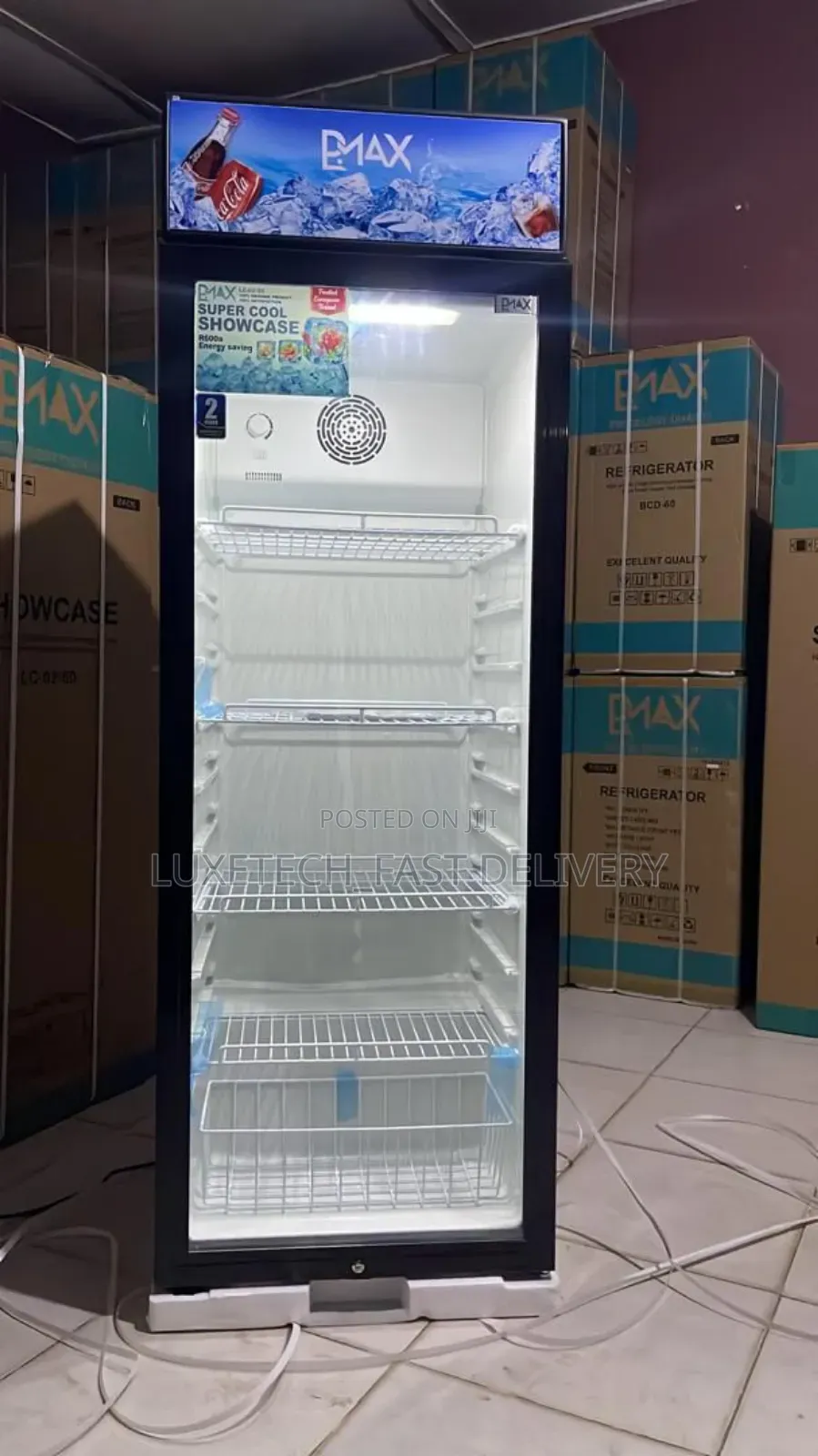 Bmax Showcase Fridge 260 Liters - Commercial Display Cooler Fridge