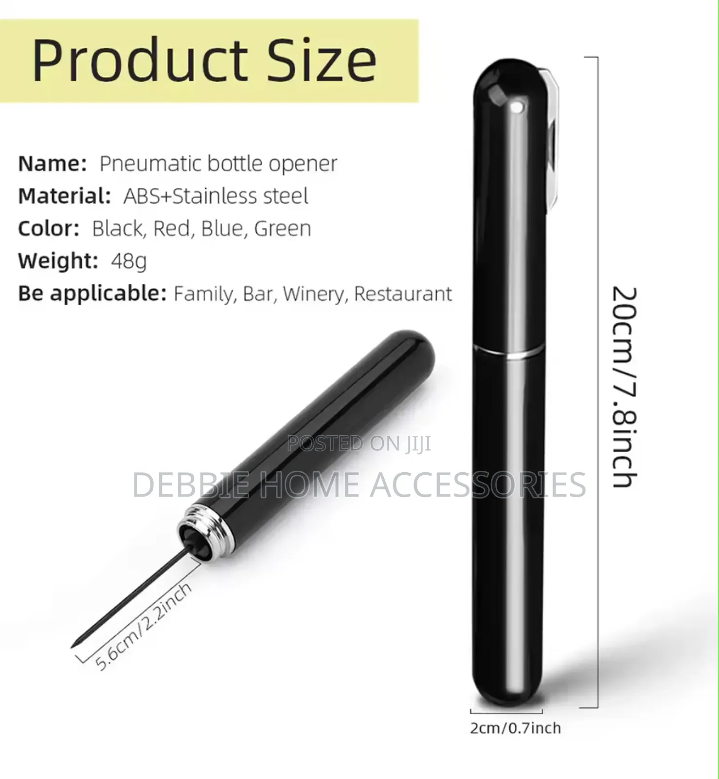 Pressure Wine Opener With Foil Cutter . 2 in 1