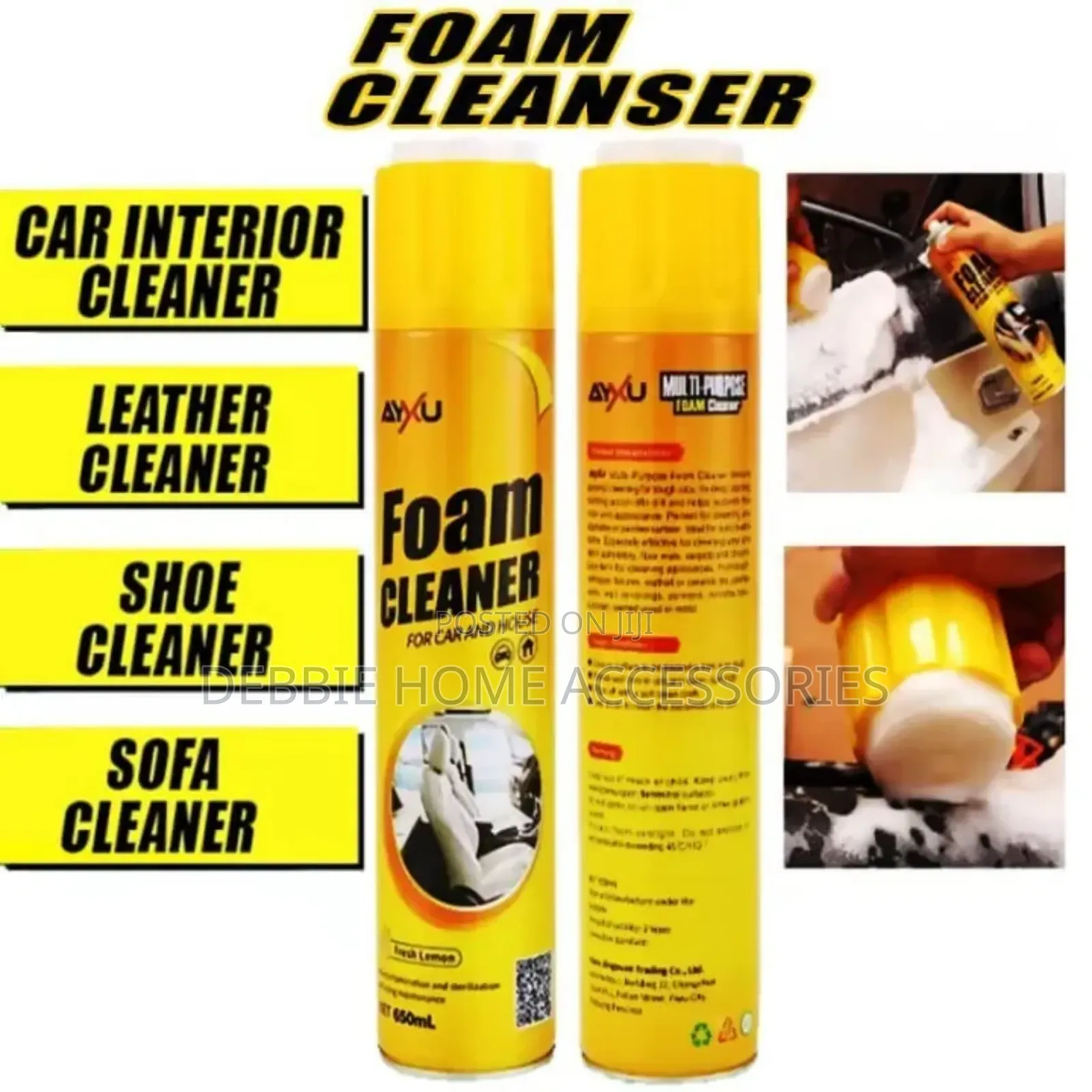 Multifunctional Foam Cleaner Spray to Clean Car House-650mls