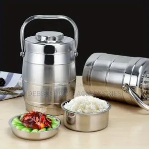 Stainless Steel Vacuum Insulated Lunch Box - 2200mls