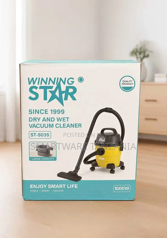 Winning Star Barrel Vacuum Cleaner, 10l Capacity Wet Dry, for Floors