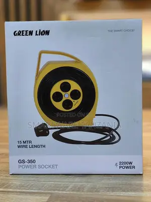 Green Lion Gs-350 Power Socket, 2200w 4 Universal Sockets Wire Storage