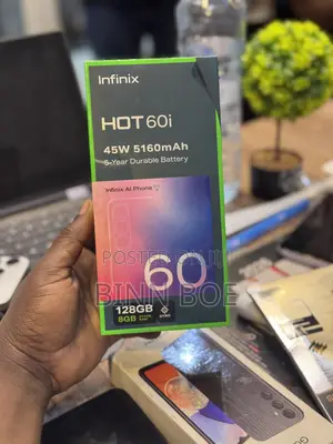 New Infinix Hot 60i 128 GB White