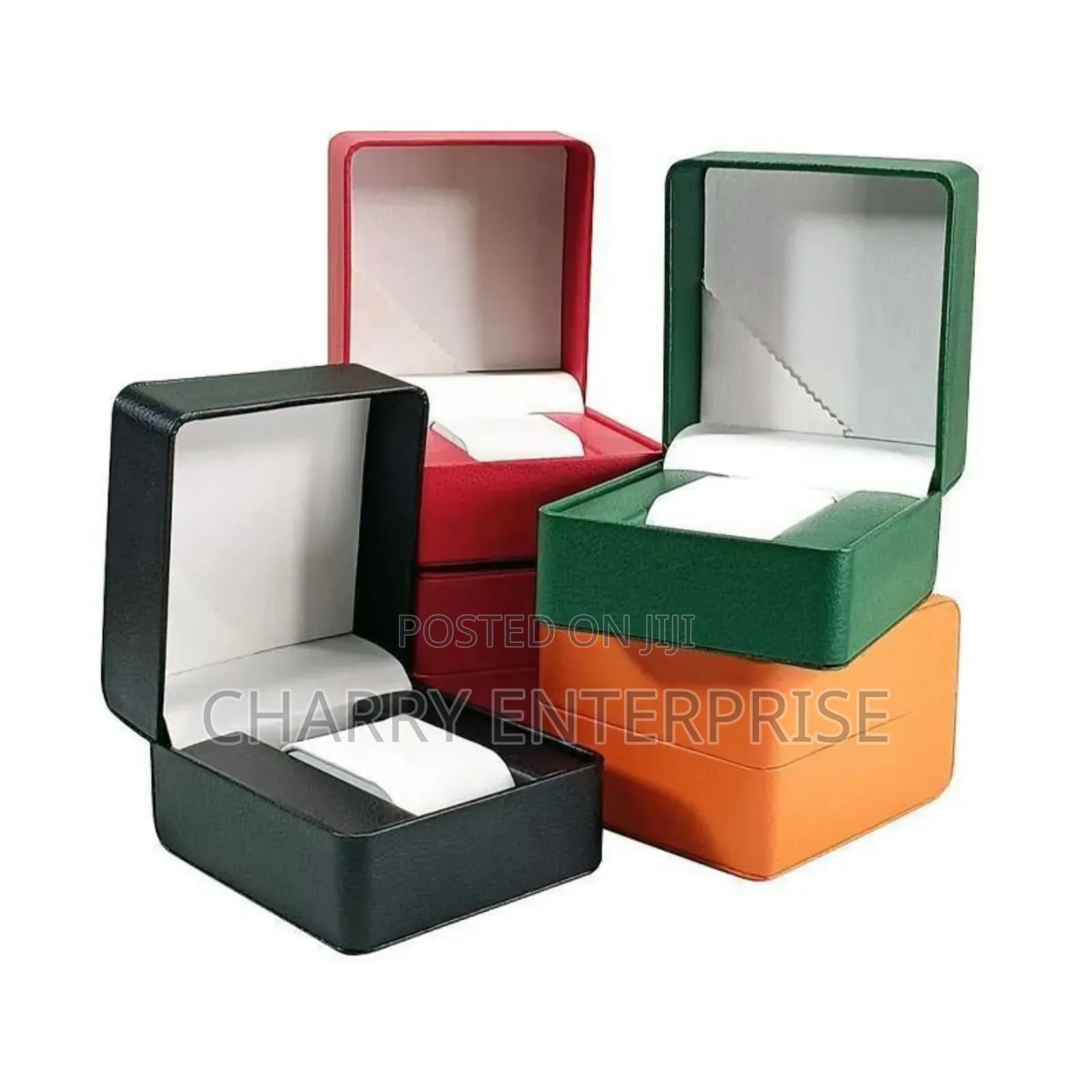 Classic Gift Box 1 Slot Black, Orange, Green and Red