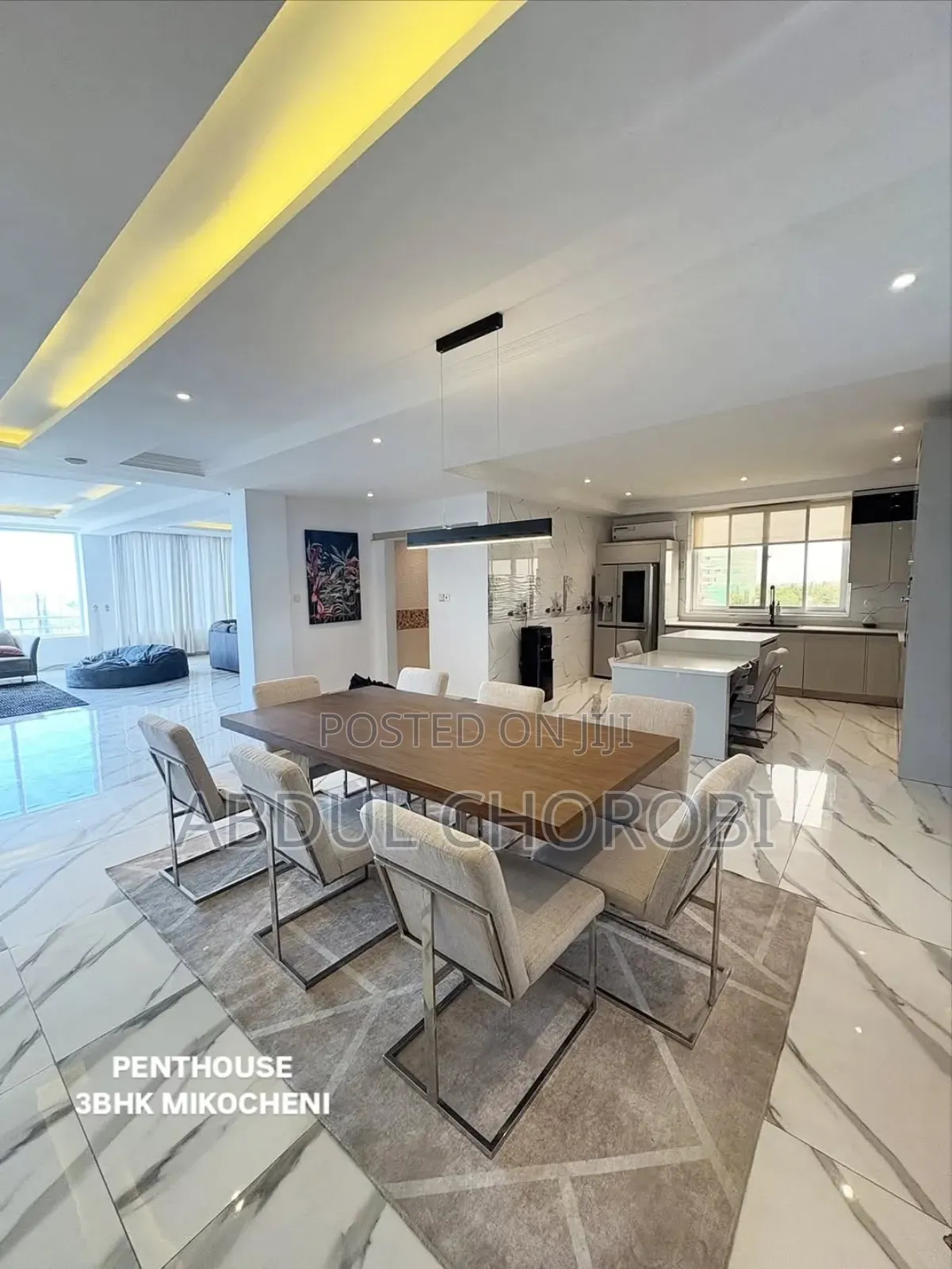 Furnished 3bdrm Penthouse in Mikocheni for rent