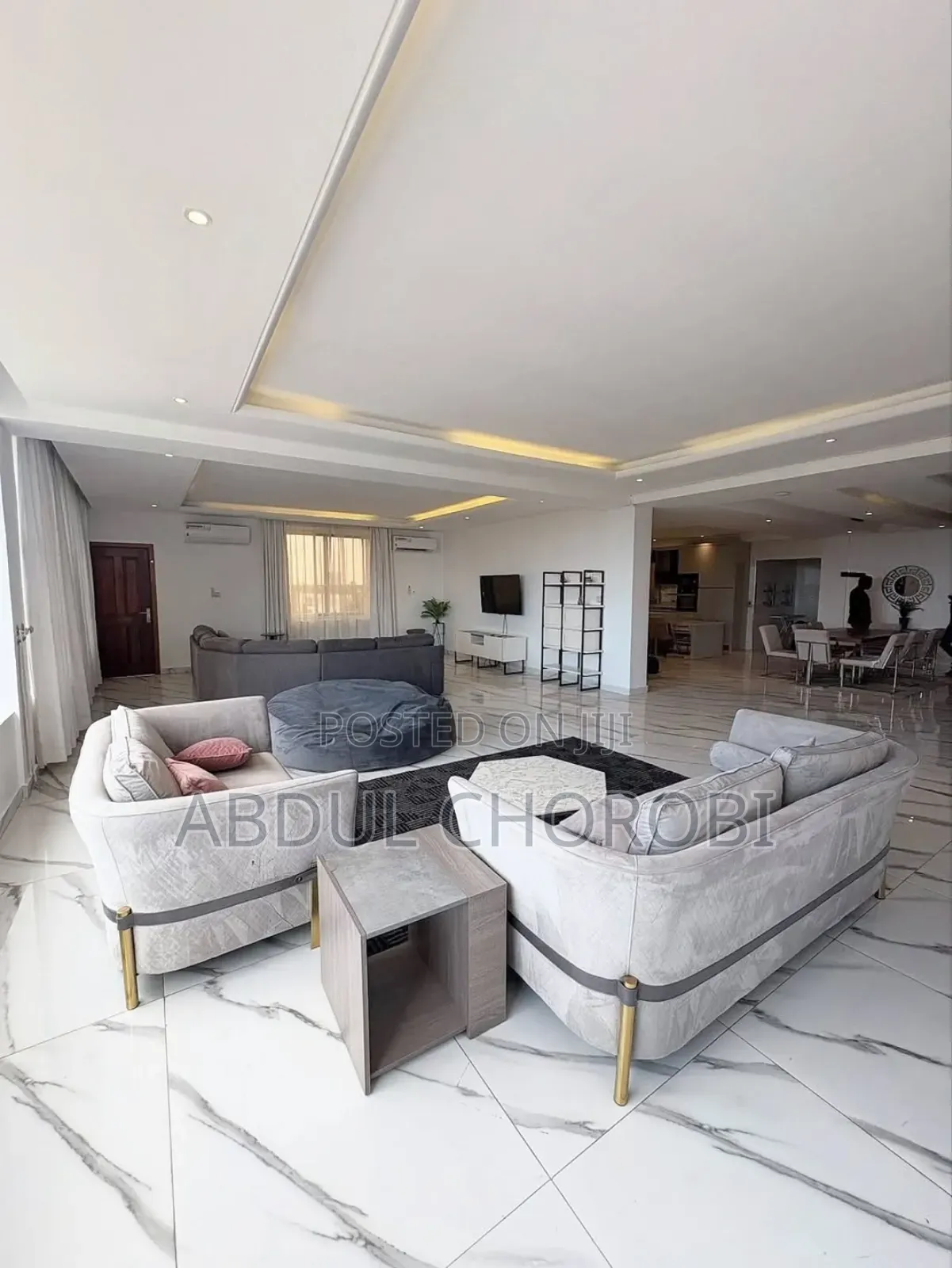 Furnished 3bdrm Penthouse in Mikocheni for rent