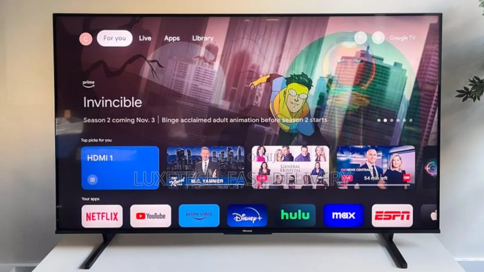 Hisense 55" U8k Premium Tv Mini Uled