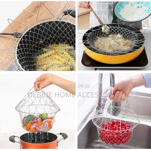 Foldable Stainless Steel Deep-Frying Basket
