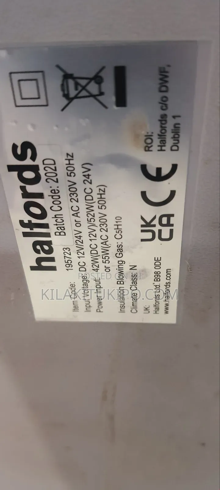 Halfords Car Portable Freezer