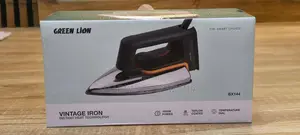 Green Lion Vintage Iron: 1000w Power, Teflon Coated Soleplate