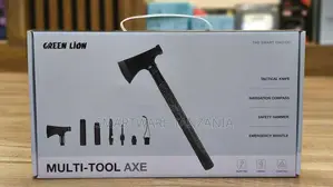 Green Lion Multi-Tool Axe: 18-in-1 Survival Gear for Outdoors