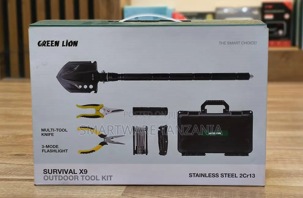 Green Lion Survival X9: All-in-1 Outdoor Tool Kit for Emergencies