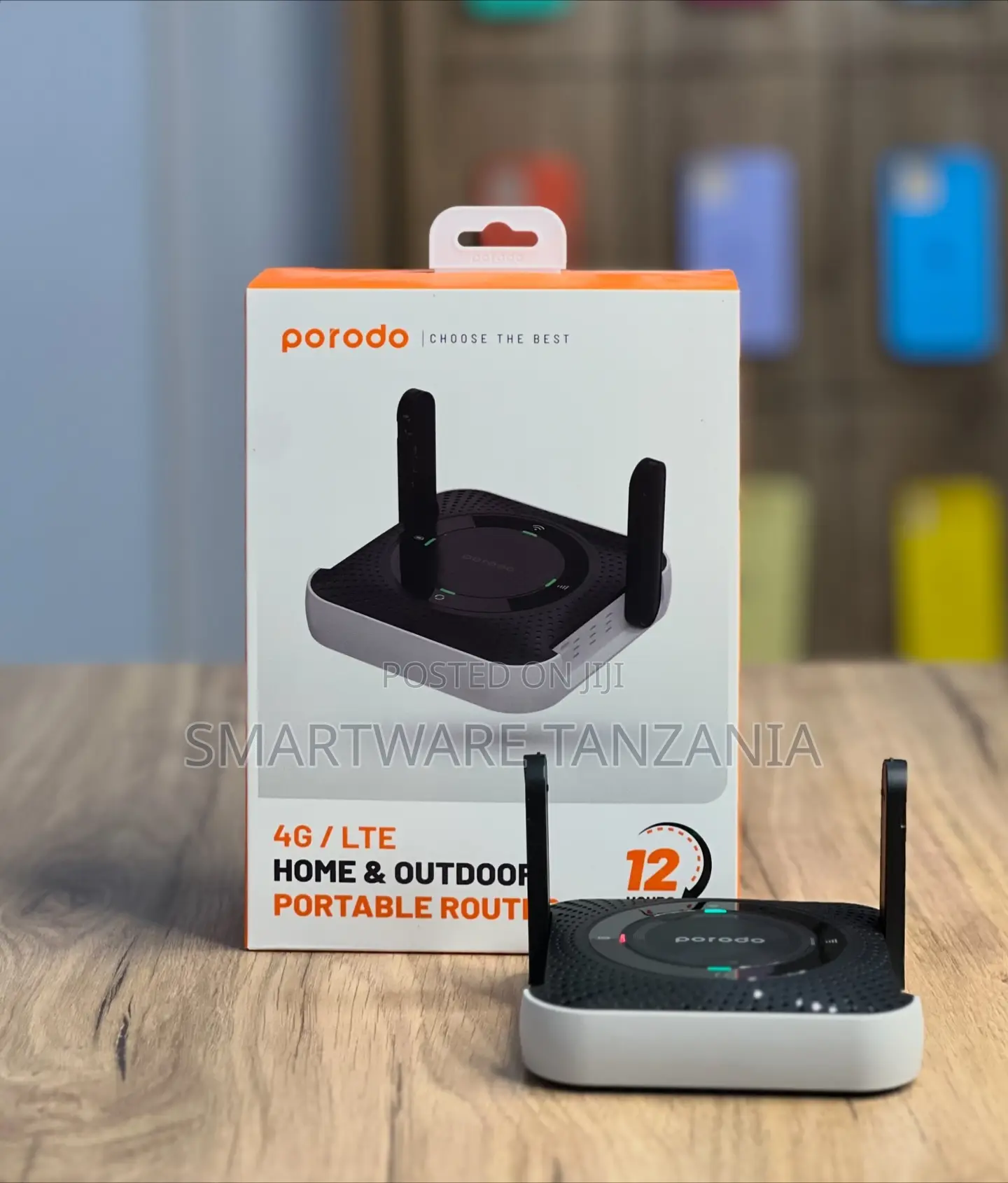 Porodo 4g Lte Portable Router 50mbps Upload Rates, Micro Sim - Black ...