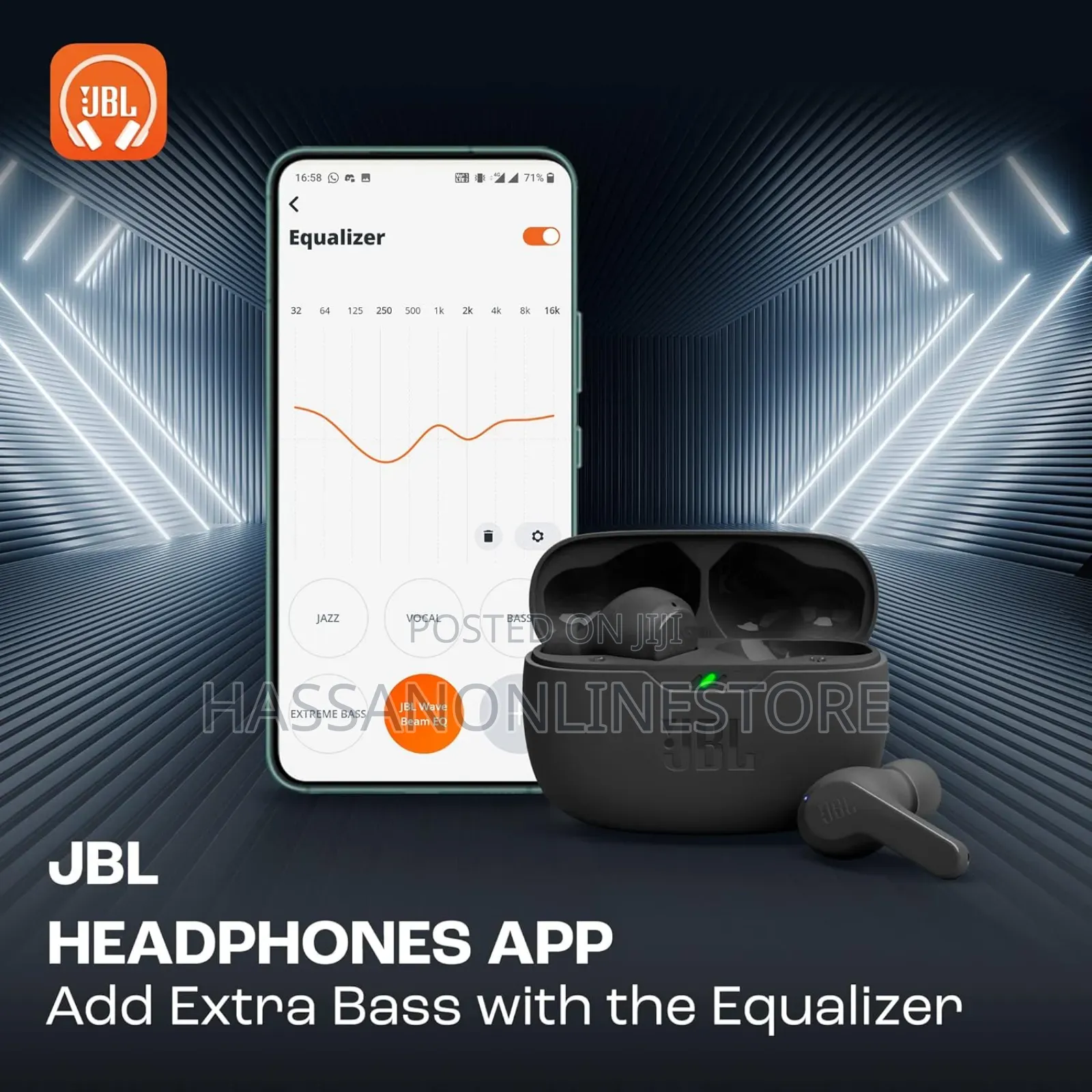 JBL Wave Beam in-Ear Wireless Earbuds With Ip54 and Ipx2