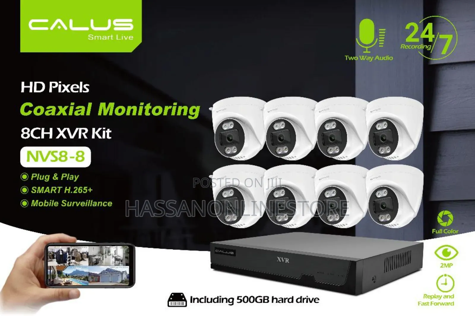 Calus Nvs8-8 Smart Live 8ch XVR Kit