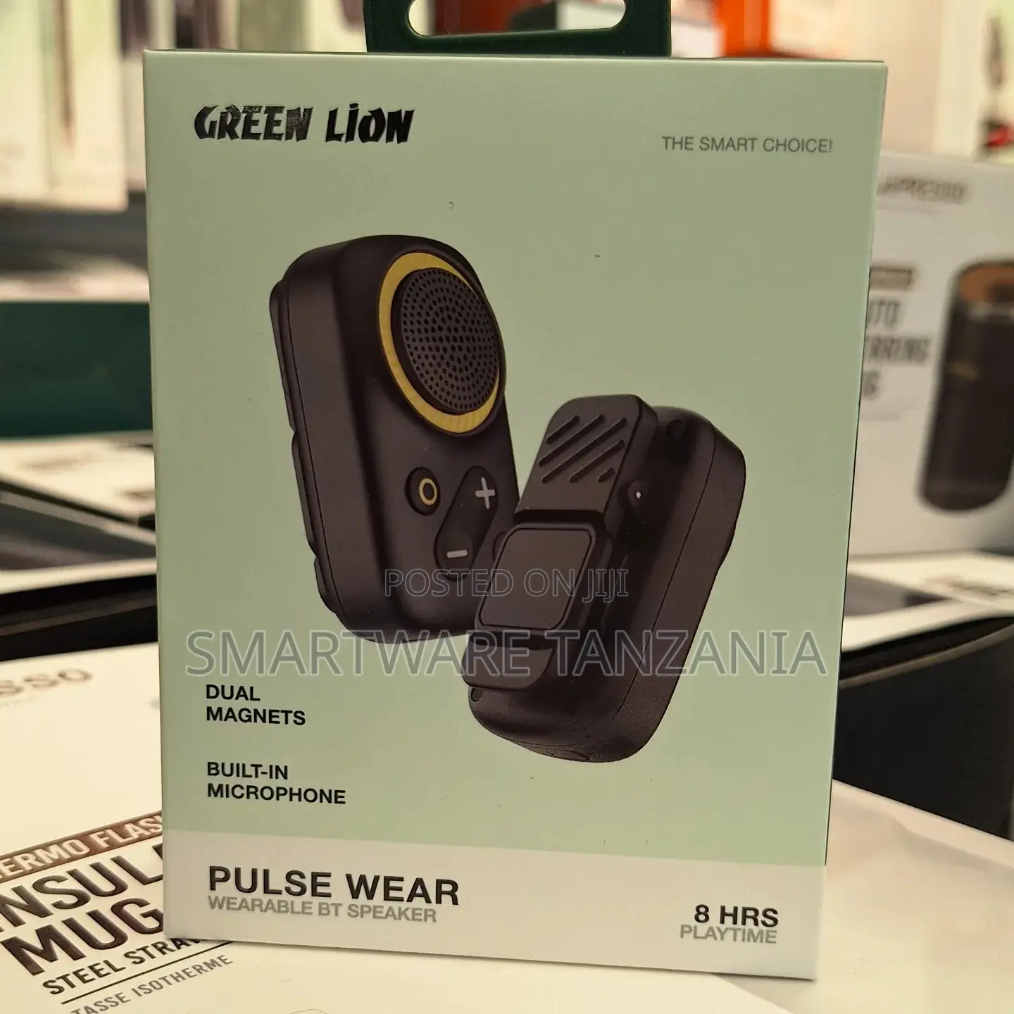 Green Lion Pulse Wear Wearable Bluetooth Speaker Ipx5 Water-Resistant