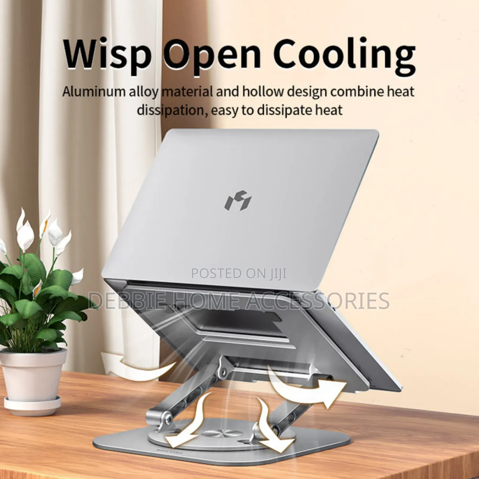 Laptop Stand 360° Rotatable Foldable Aluminum Alloy