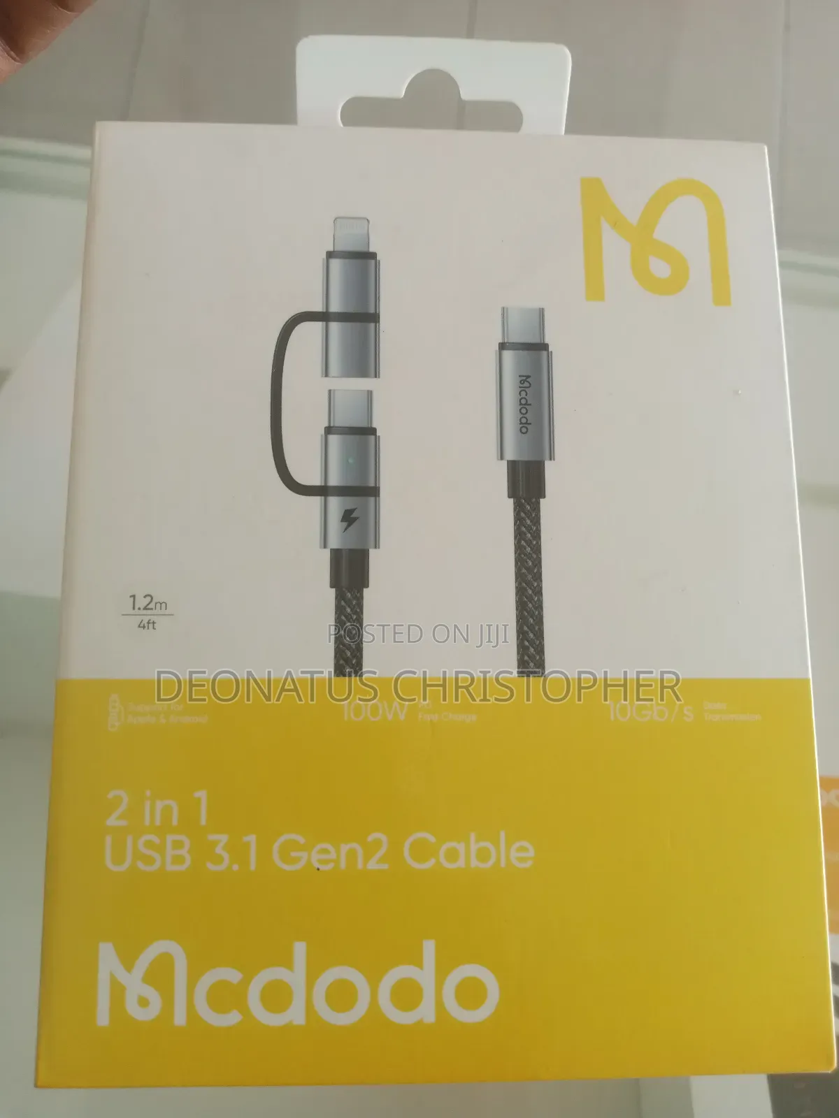 2-in-1 Usb 3.1 Gen 2 Cable Fast, Smart Durable