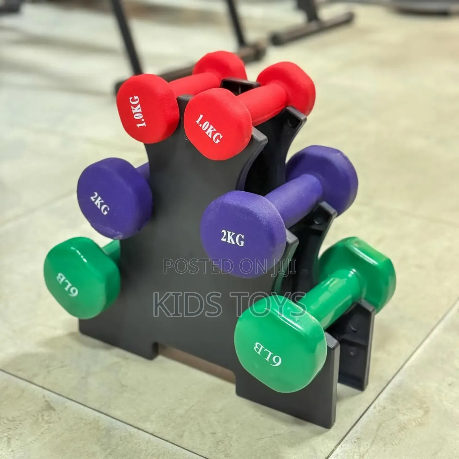 Dumpbell and Dumpbell Rack Available