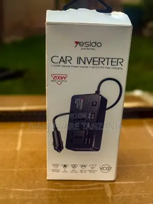 Yesido 200w Vehicle Power Inverter With Qc3.0+Pd Fast Charge