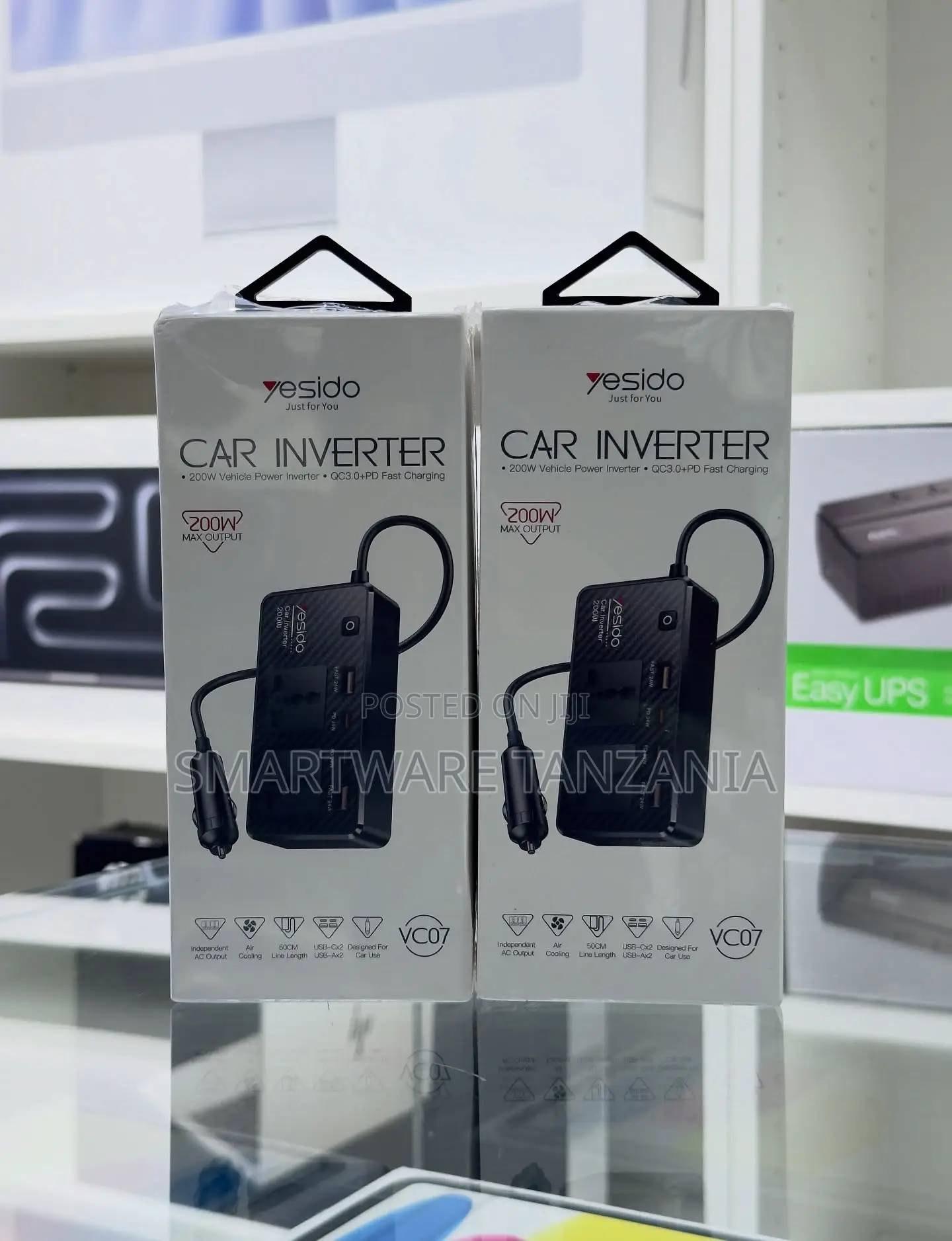 Yesido 200w Car Inverter With Multi-Port Charging Hub