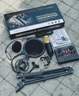 Bm-800 Singing Live Sound Card Professional Condenser Microphone