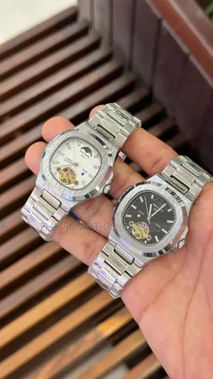 Patek Phillipe Silver (Black/White Glass)