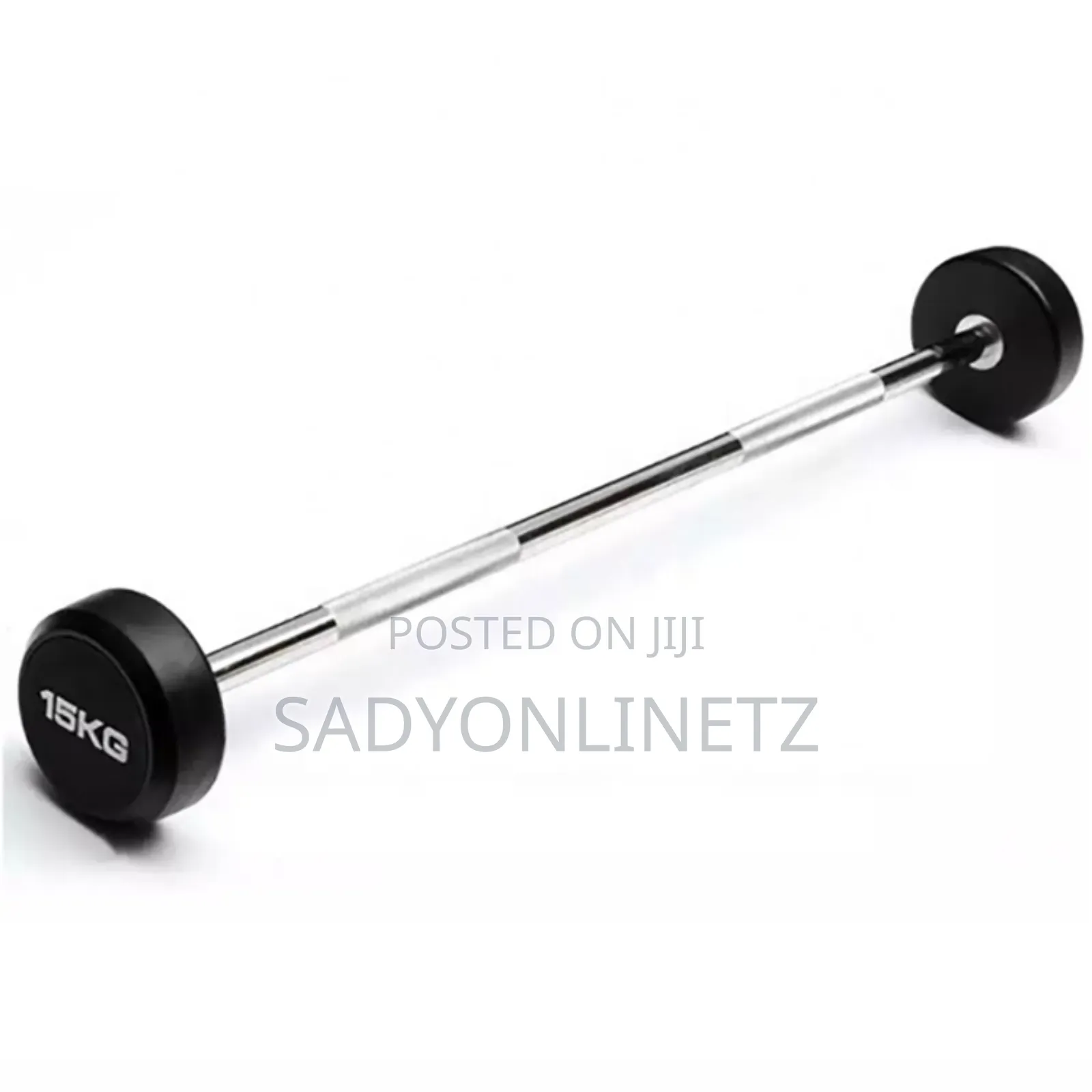 Fixed Rubber Barbell 15kg