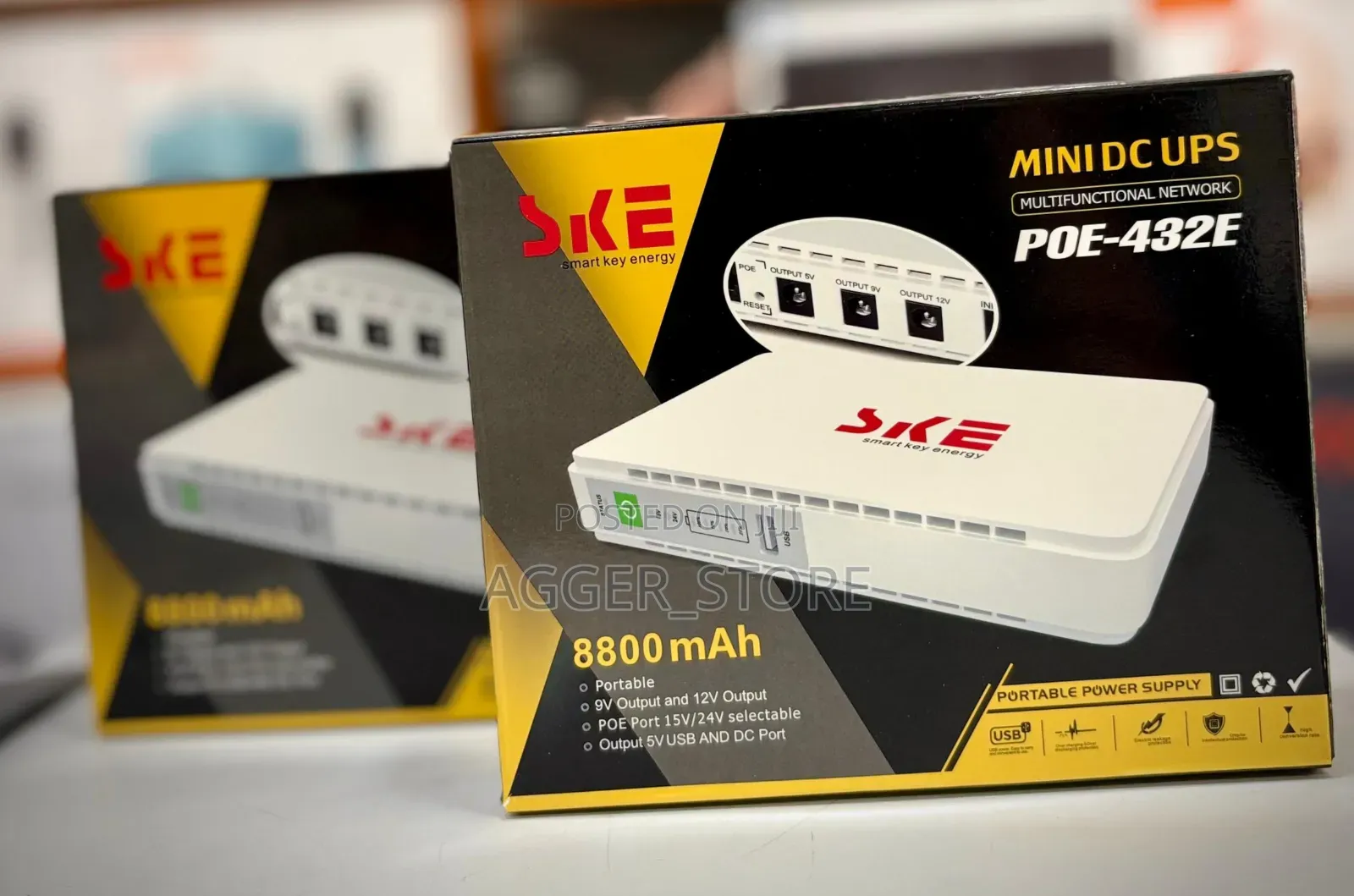 Ske Mini Dc Ups Portable Power Supply (8800mah)