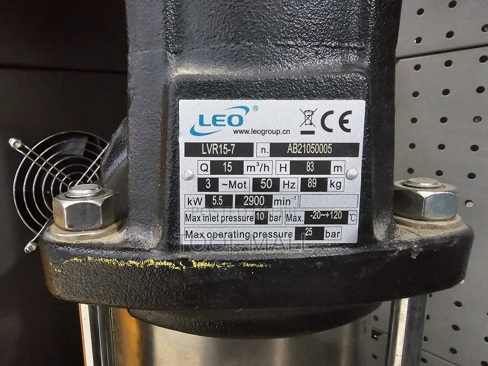 Leo Multistage Vertical Pump 7.5hp