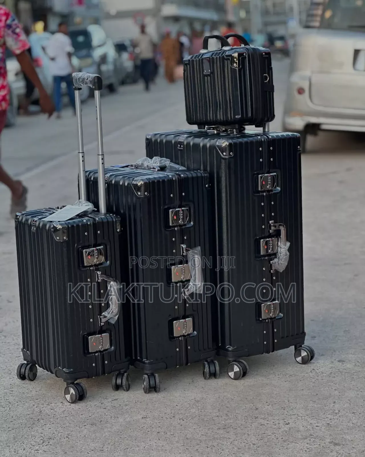Black 4pcs-One Set Strong Bag