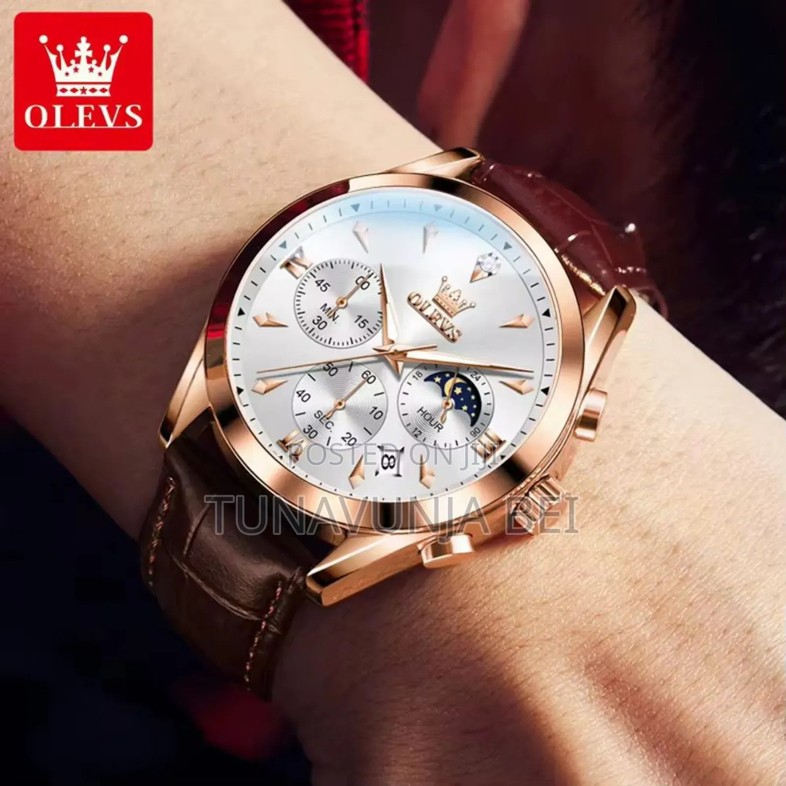 Olevs Watch / Mkanda Wa Ngozi