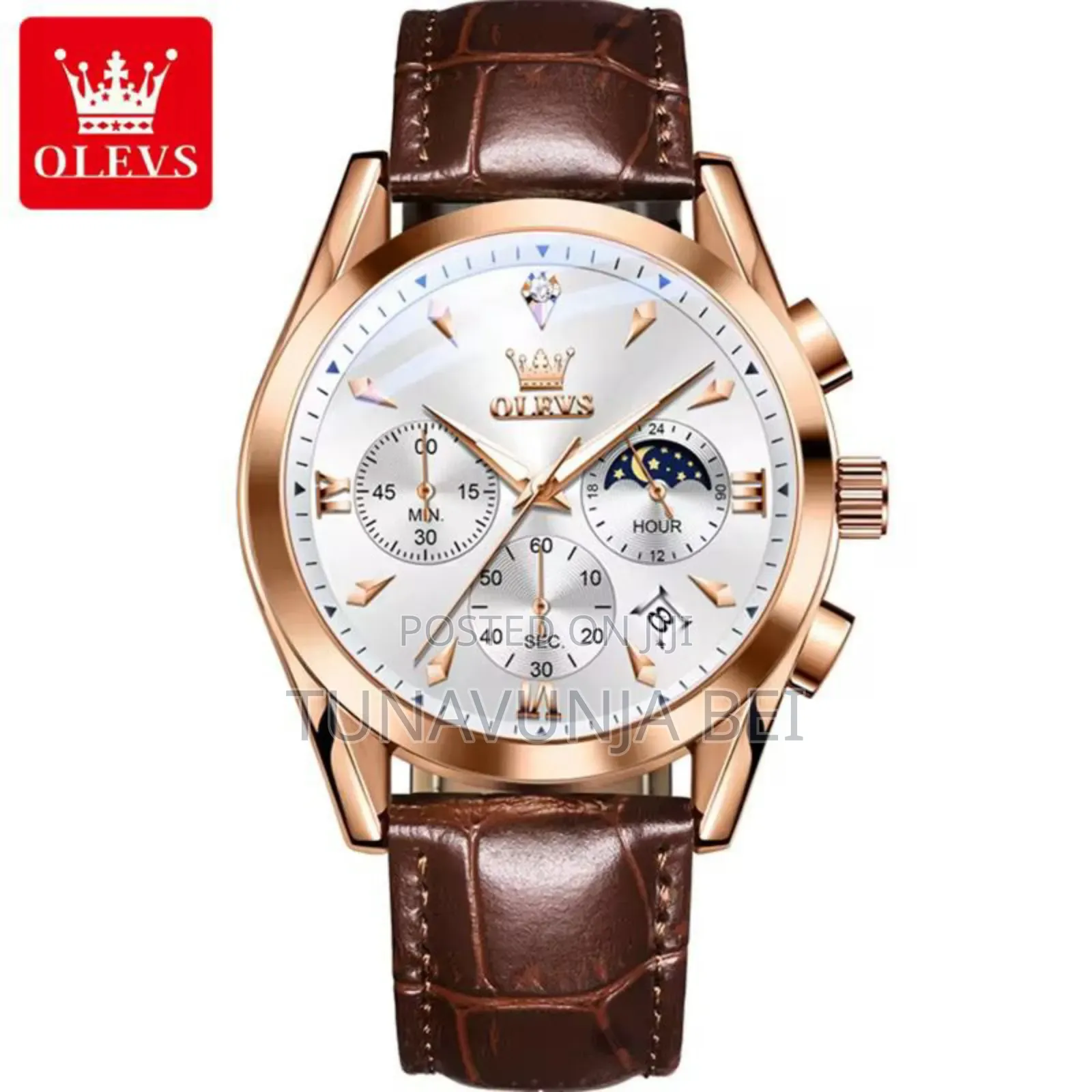 Olevs Watch / Mkanda Wa Ngozi
