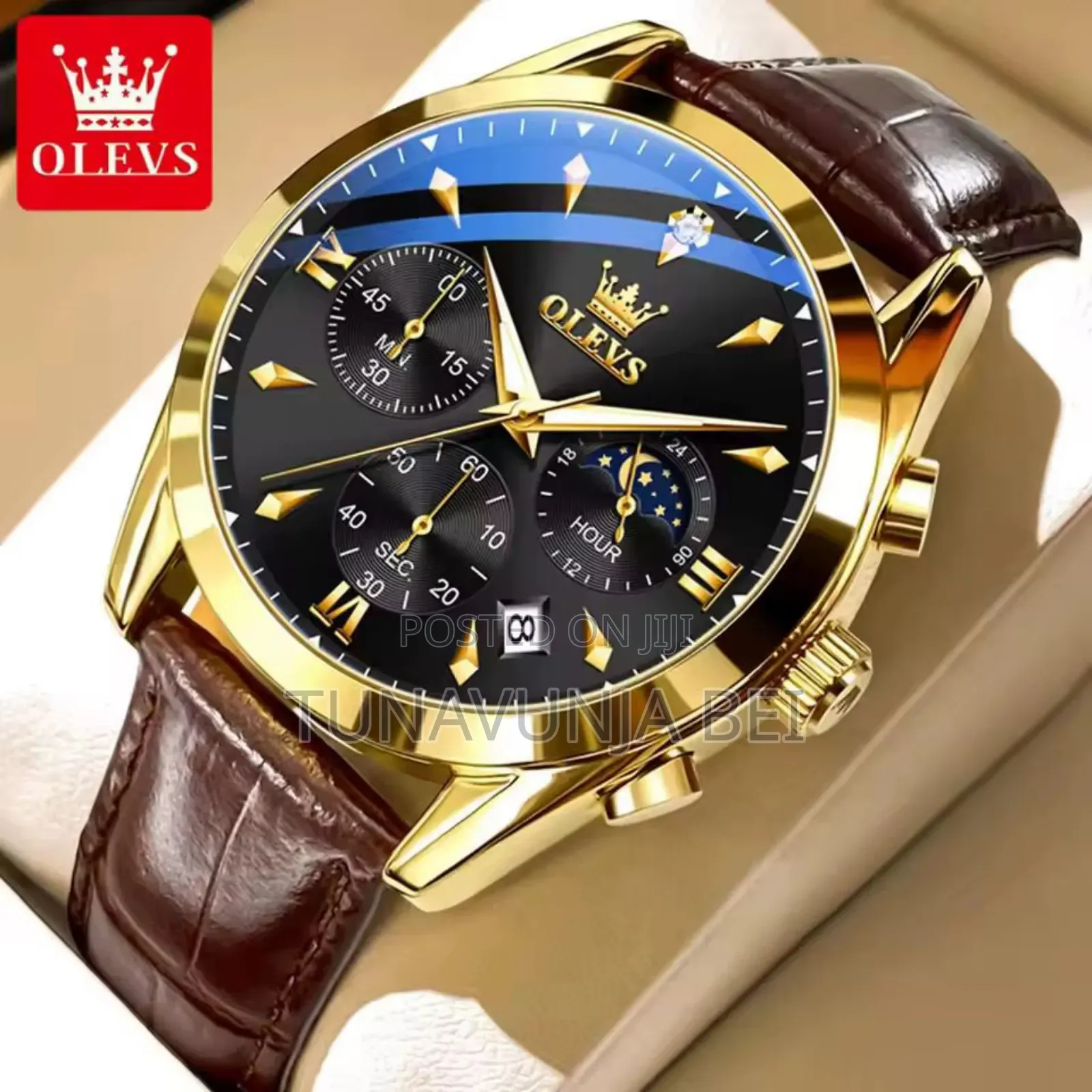 Olevs Watch / Mkanda Wa Ngozi