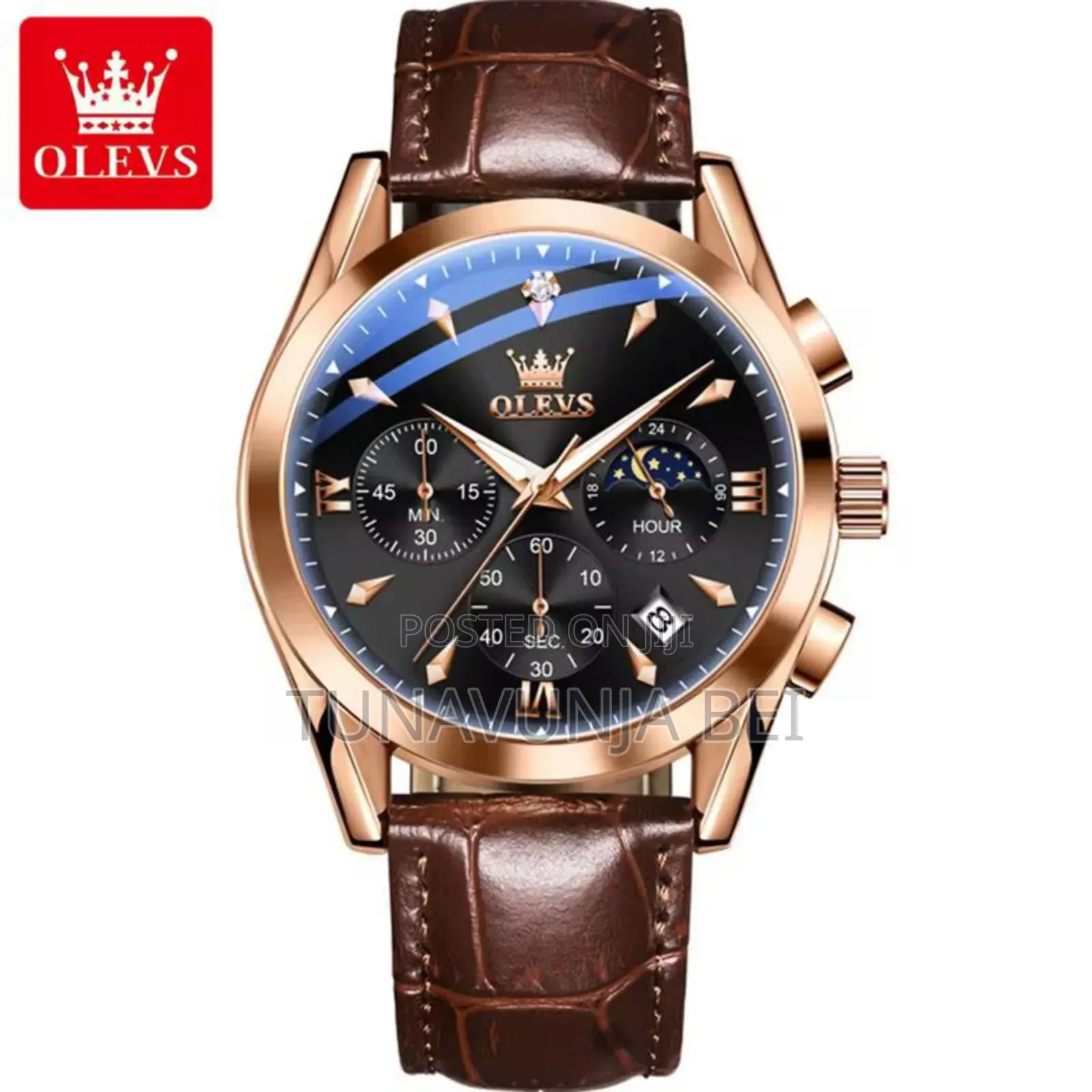 Olevs Watch / Mkanda Wa Ngozi