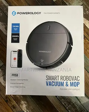 Powerology Smart Robotic Vacuum Cleaner 2600mah 20w, Detection Sensor