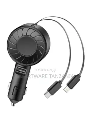 Green Lion 50w Retractable Car Charger, Pd 30w Usb-C Lightning