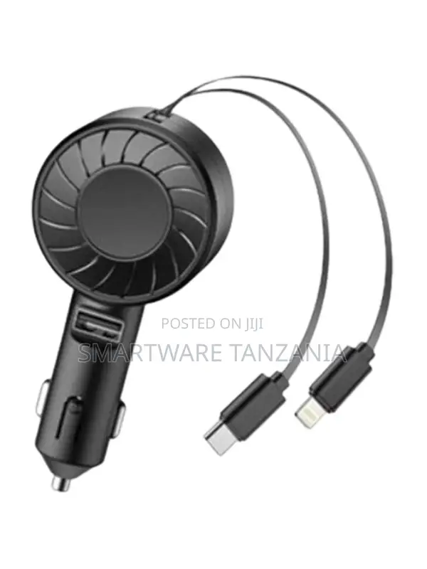 Green Lion 50w Retractable Car Charger, Pd 30w Usb-C Lightning