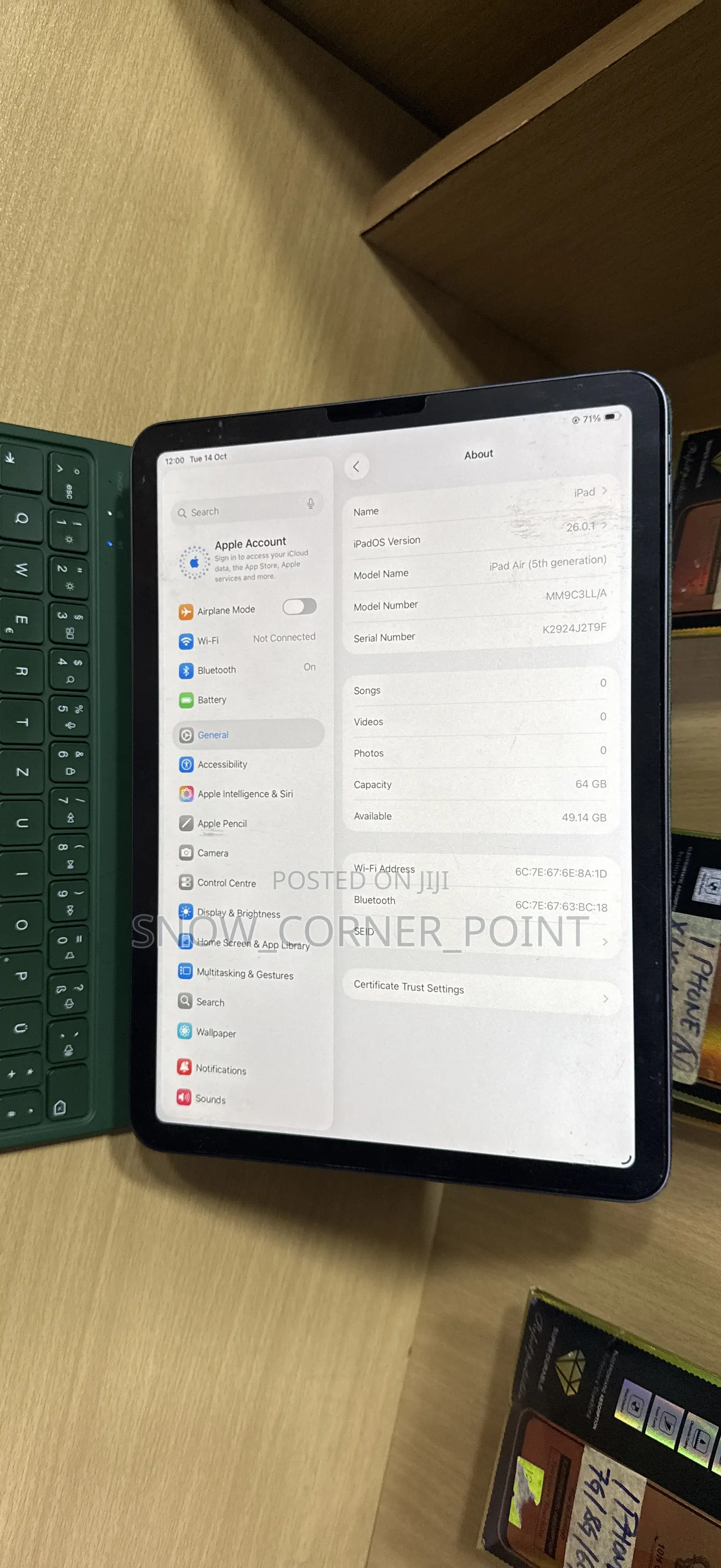 Apple iPad Air (2022) 64 GB Blue
