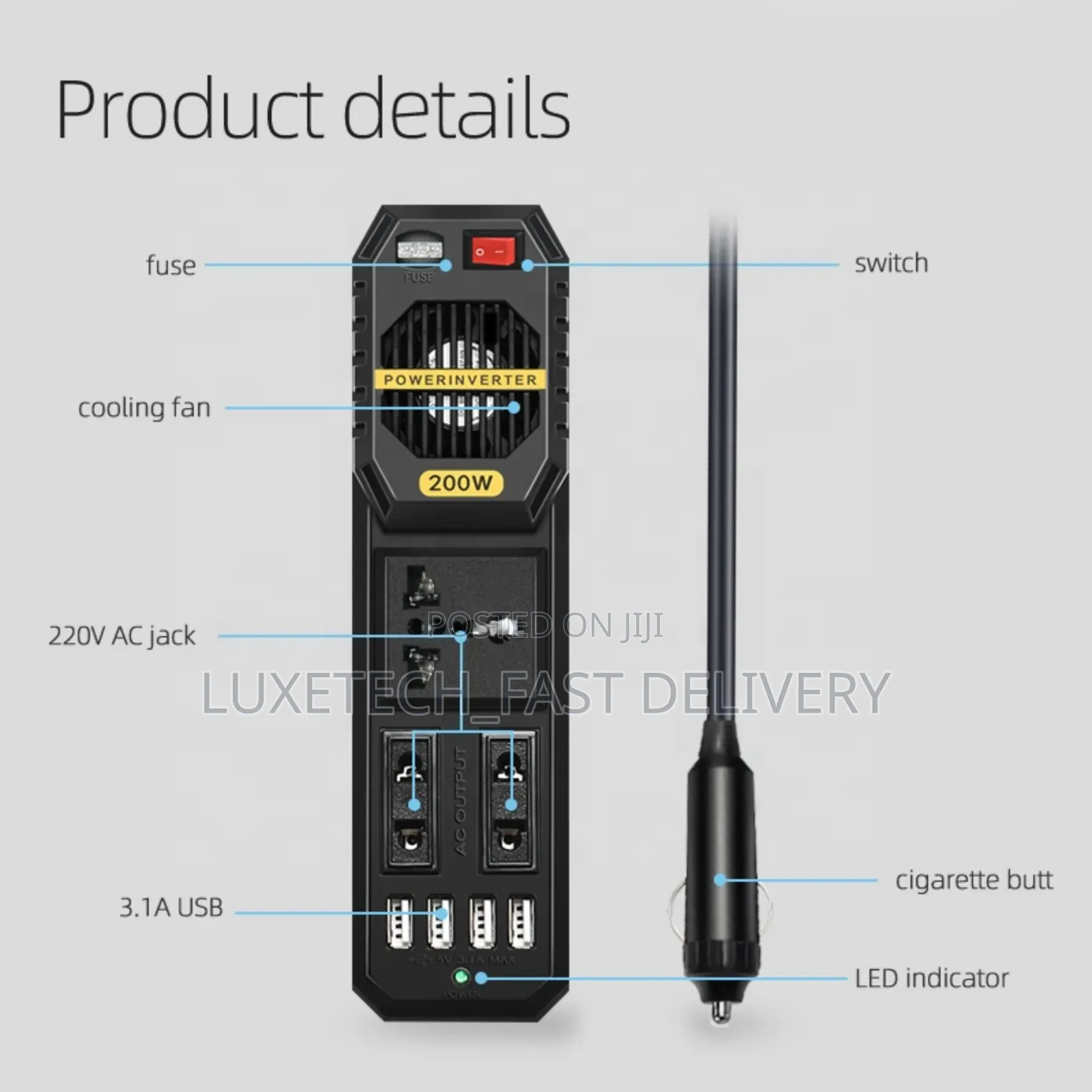 Car Power Inverter 200w