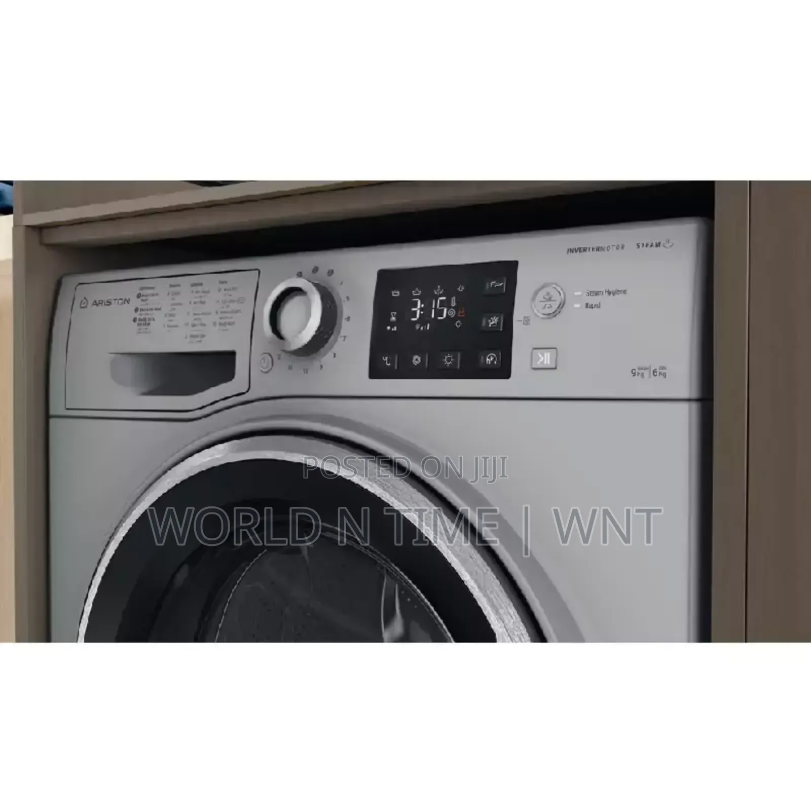Ariston Washing Machine, Front Load 9kg Washer 6kg Dryer Ndb96 S GCC