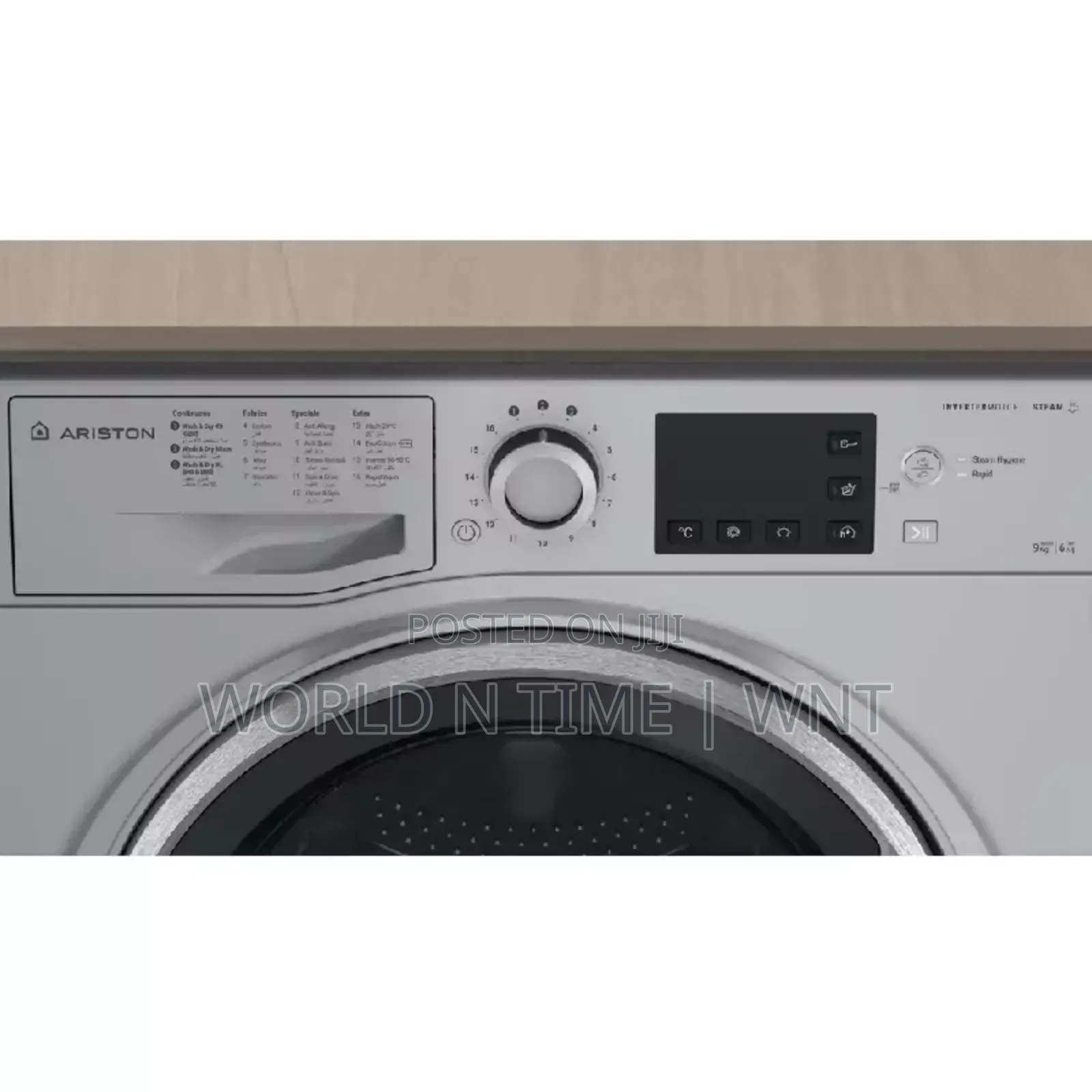 Ariston Washing Machine, Front Load 9kg Washer 6kg Dryer Ndb96 S GCC